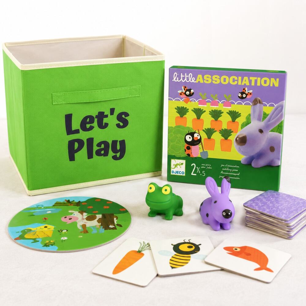 Djeco Little Association Activity Bin Gift Set Toddler Learning Game NIB Toddler